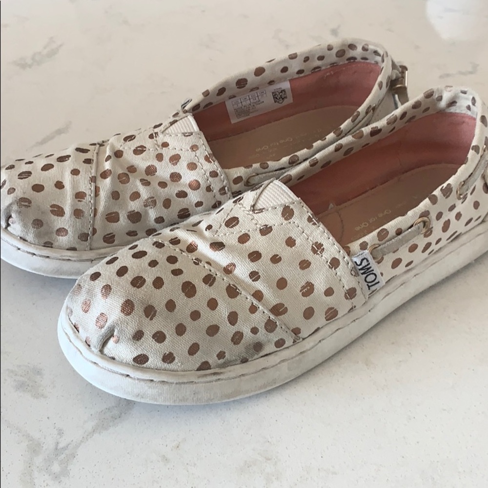 Toms canvas girls shoes